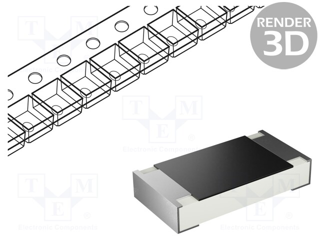 VASTUS: THICK FILM - SMD - 1206 - 75OHM - 250MW - ±1% - 200V - 100PPM/°C - SMD vastukset - MR12X75R0FTL - 1