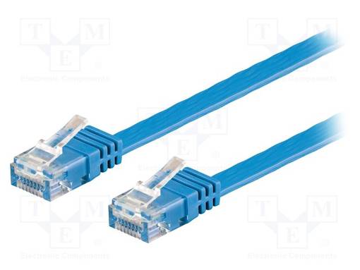 PATCH CORD - U/UTP - 6 - CU - PVC - SININEN - PIT: 10M - 32AWG - RJ45 Ethernet kaapelit - F.UUTP6-CU-100BL - 1