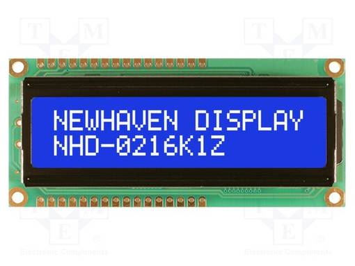 LCD NÄYTTÖ - AAKKOSNUMEERINEN - STN NEGATIVE - 16X2 - SININEN - LED - Aakkosnumeeriset LCD-näytöt - NHD-0216K1Z-NWBL - 1