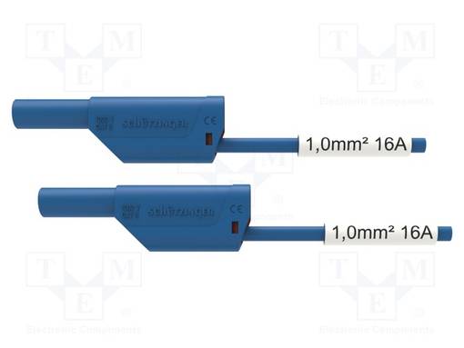 MITTAUSJOHTO - 16A - BANAANIPISTOKE 4MM,MOLEMMIN PUOLIN - PIT: 0,5M - Mittausjohdot - VSFK8500SIL150-BL - 1