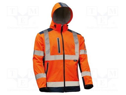 SOFTSHELL PAITA - KOKO: XXL - ORANSSI-TUMMANSININEN - VAROITUSNAUHA - Työ- ja suojavaatteet - VWVWJK177ONXXL - 1