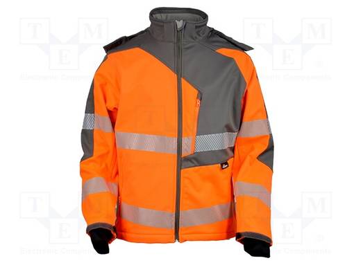 SOFTSHELL PAITA - KOKO: XXXXXL - ORANSSI-HARMAA - VAROITUSNAUHA - Työ- ja suojavaatteet - VWVWJK267OGXXXXXL - 1