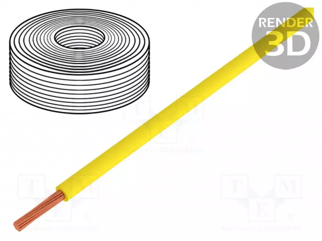JOHTO - H07V-K - CU - 70MM2 - PVC - KELTAINEN - 450V,750V - LUOKKA: 5 - Yksisäikeiset asennuskaapelit - H07V-K-7000-YL - 1