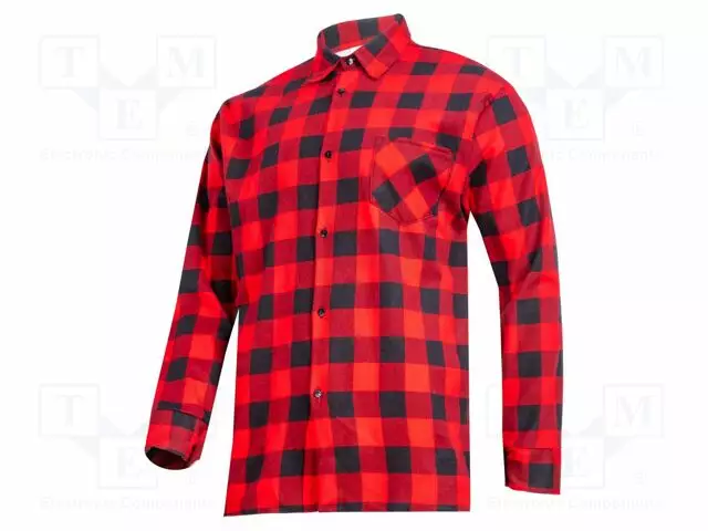 SHIRT - SIZE: L - PUNAINEN - FLANNEL - 170G/M2 - Työ- ja suojavaatteet - LAHTI-LPKF1L - 1