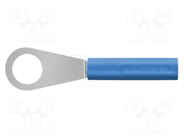 LABORATORY CONNECTOR: RING - PLUG - BANANA 4MM SOCKET,RING 8,4MM - Haarukkaliittimet - LB4-RKSSN8.4-BL - 1
