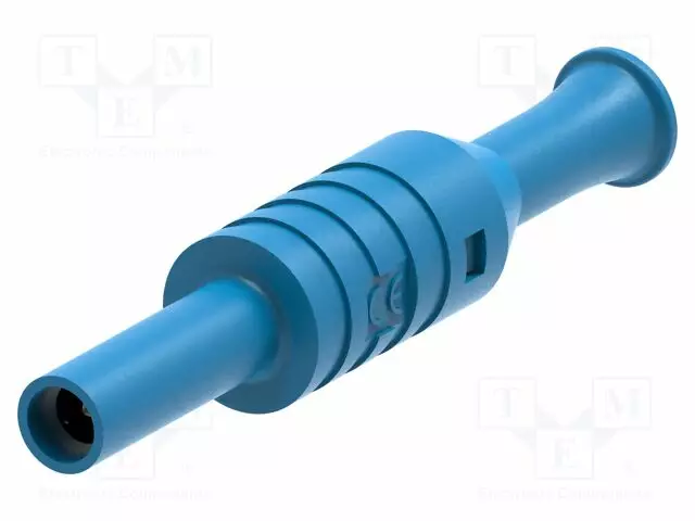 LABORATORY CONNECTOR: 4MM BANANA - SOCKET - 36A - BLUE - INSULATED - Banaanijatkoliittimet - PJP1063-BL - 1