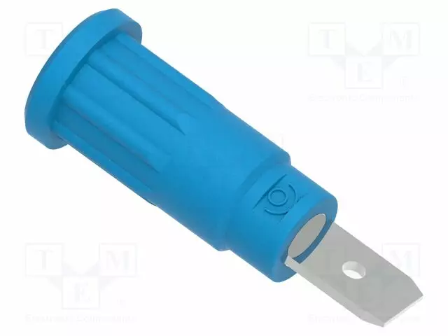 LABORATORY CONNECTOR: 2MM BANANA - SOCKET - 10A - 31.1MM - BLUE - Banaanijatkoliittimet - PJP229-2-BL - 1
