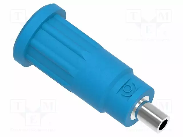 LABORATORY CONNECTOR: 2MM BANANA - SOCKET - 10A - 24.7MM - BLUE - Banaanijatkoliittimet - PJP229-3-BL - 1