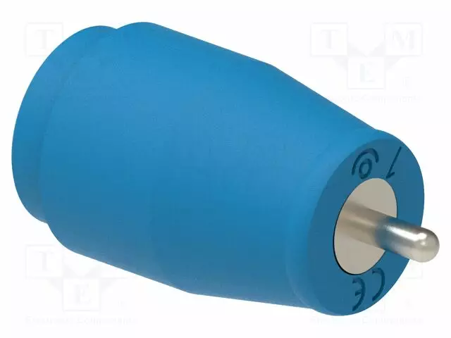 LABORATORY CONNECTOR: 4MM BANANA - SOCKET - 25A - BLUE - INSULATED - Banaanijatkoliittimet - PJP3223PCB-BL - 1