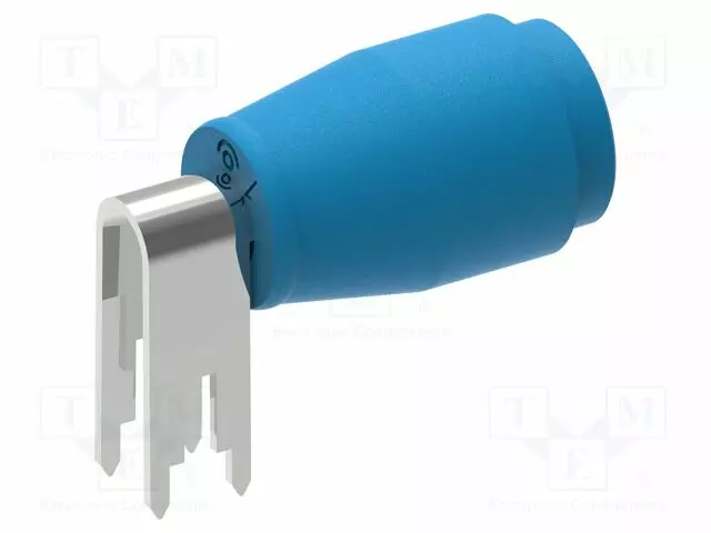 LABORATORY CONNECTOR: 4MM BANANA - SOCKET - 36A - BLUE - PCB - 28MM - Banaanijatkoliittimet - PJP3263PCB-BL - 1