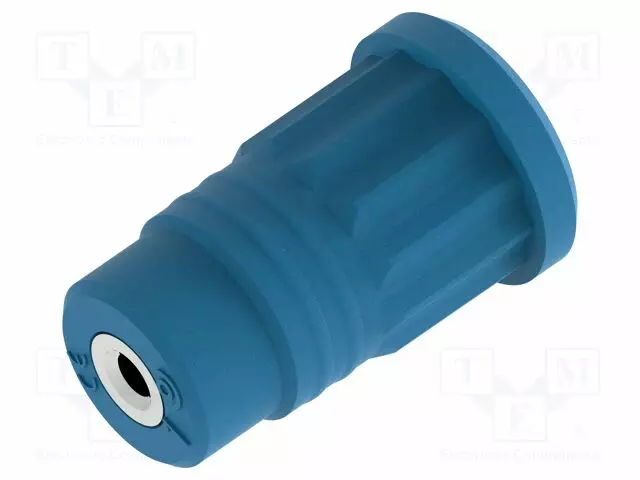 LABORATORY CONNECTOR: 4MM BANANA - SOCKET - 36A - BLUE - M3 HOLES - Banaanijatkoliittimet - PJP3293-BL - 1
