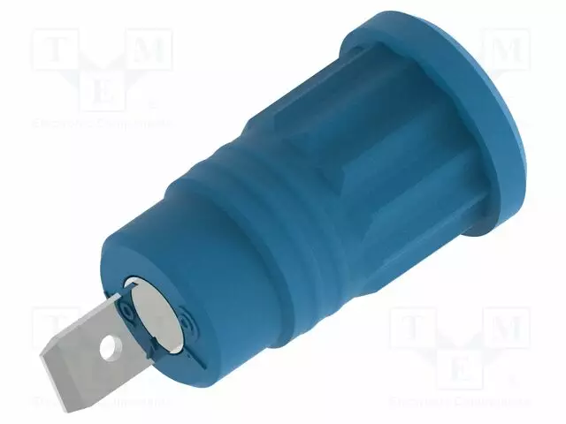 LABORATORY CONNECTOR: 4MM BANANA - SOCKET - 36A - BLUE - INSULATED - Banaanijatkoliittimet - PJP3294-BL - 1
