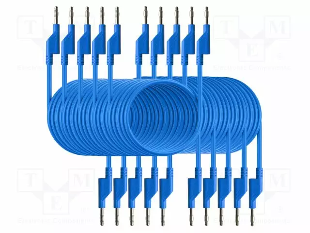 MITTAUSJOHDOT - 50VAC,120VDC - 10A - PIT: 2M - SININEN - Mittausjohdot - PKT-P7051-BL - 1
