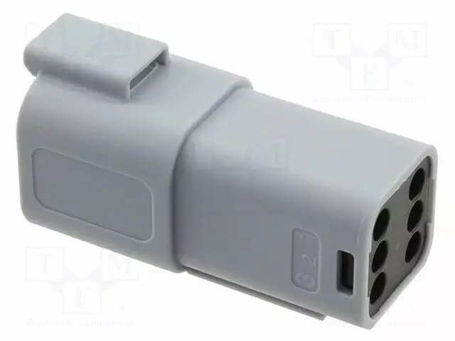 AJONEUVOLIITIN - 13A - PIN: 6 - IP68 - SUORA - PURISTUS - HARMAA - Ajoneuvoliittimet - 934444102-MOL - 1