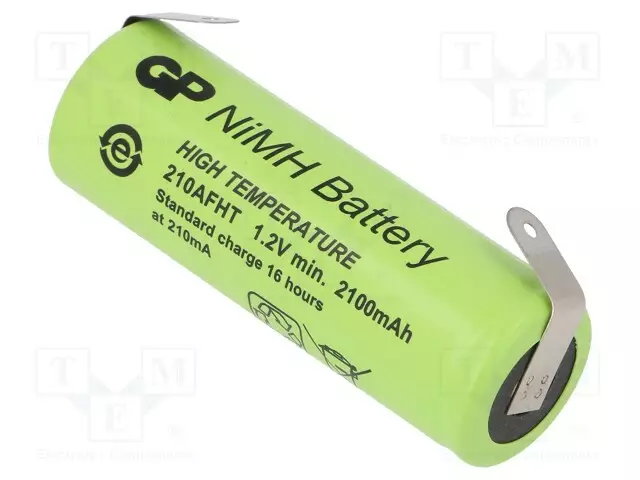 AKKU: NI-MH - A,LR23 - 1,2V - 2100MAH - JUOTOSLEVYT - Ø17X50MM - 210MA - Akut - ACCU-GP210AFHT-BL - 1