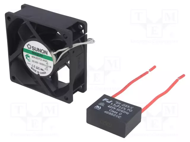 AKSIAALIPUHALLIN 230VAC - 70X70X25MM - 47,6M3/H - 30DBA - AC 230V tuulettimet - MA2072HVL - 1