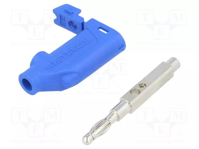 BANAANILIITIN 4MM - PISTOKE - 32A - 33VAC - 70VDC - SININEN - 3MOHM - Banaaniliittimet 4mm - FK20SNI25-BL - 1