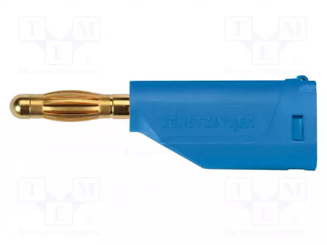 LABORATORY CONNECTOR: 4MM BANANA - PLUG - 16A - 33VAC - 70VDC - BLUE - Banaaniliittimet 4mm - FK15LAU1-BL - 1