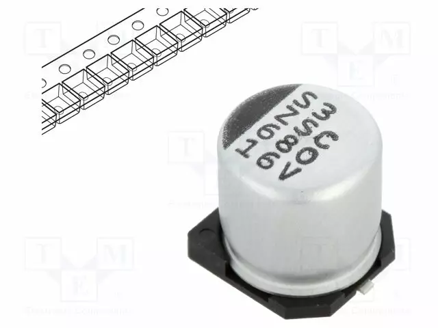 ELEKTROLYYTTIKONDENSAATTORI - LOW ESR - SMD - 680UF - Elektrolyyttikondensaattorit - vaaka - ZSC00AG6811CARL - 1