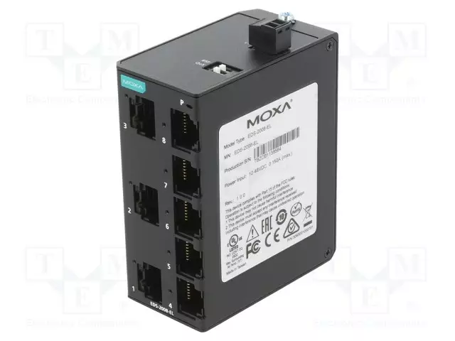 ETHERNET KYTKIN - PORTTIEN LUKU: 8 - 9,6÷60VDC - RJ45 - Teollisuusverkot - EDS-2008-EL - 1