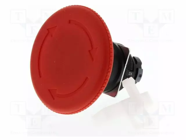 HÄTÄKYTKIN - 22MM - ASENNOT: 2 - PUNAINEN - EI OLE - A22E - Taulukytkimet, standardi 22mm - A22E-L - 1