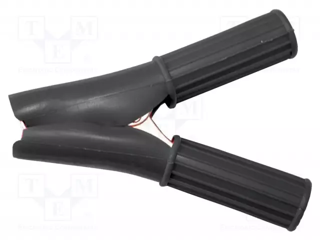 HAUENLEUKA - 50A - LEVITYSALUE: MAX.29MM - KOK.PIT: 79MM - MUSTA - Krokotiili klipsit - BU-46A-0L - 1