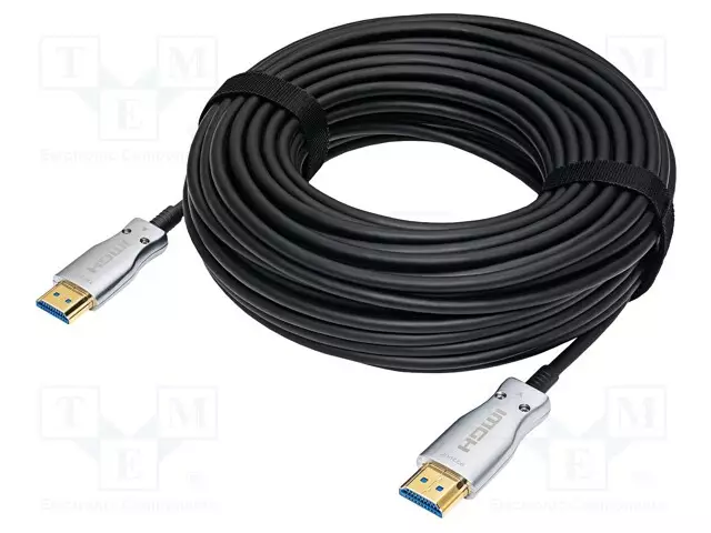 KAAPELI - HDMI-PISTOKE,MOLEMMIN PUOLIN - HDMI 2.1,OPTINEN - HDMI, DVI, DisplayPort johdot - AK-HD-400L - 1