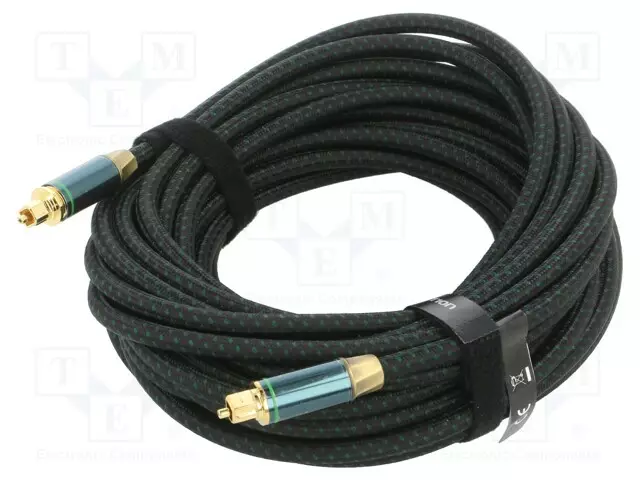 KAAPELI - TOSLINK-PISTOKE,MOLEMMIN PUOLIN MUSTA - ØJOH: 6,5MM - Muut audio-videokaapelit - BKBGL - 1