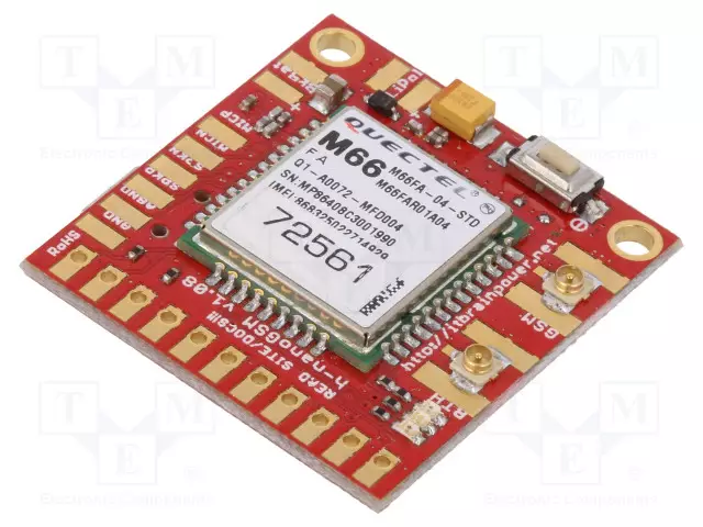 LAAJENNUSLEVY - QUECTEL M66F - IOT - PROTOTYYPPIPIIRILEVY - GSM/GPRS - Kehityspakettien lisätarvikkeet - HNANOGSM108-UFL - 1