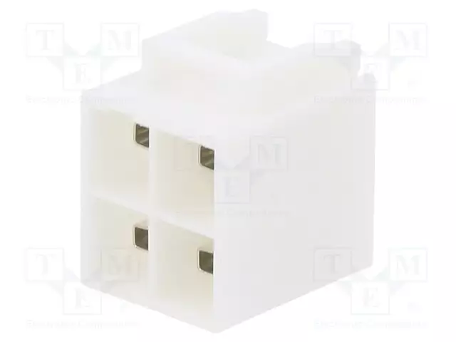 LIITIN: JOHTO-LEVY - PISTORASIA - UROS - 20A - 600V - PIN: 4 - PCB - TINATTU - DC liittimet - B04P-VL - 1