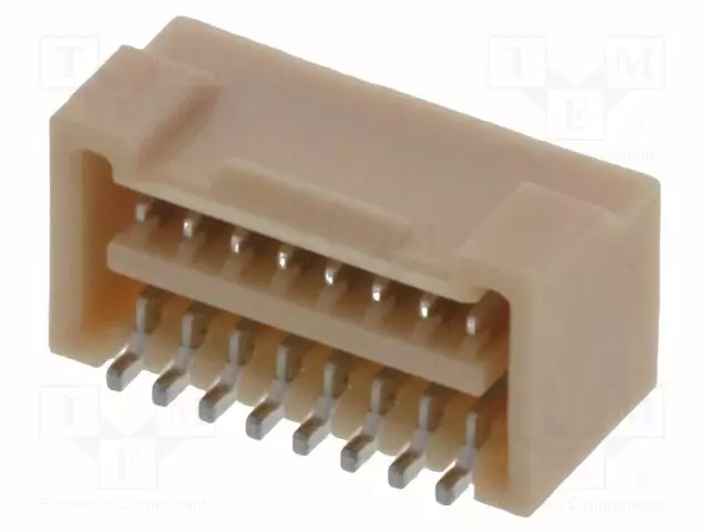 LIITIN: JOHTO-LEVY - PISTOKE - UROS - PIN: 16 - MICRO - 1,5A - KULMA - Signaaliliittimet rasteri 1,25mm - 5041891670-MOL - 1