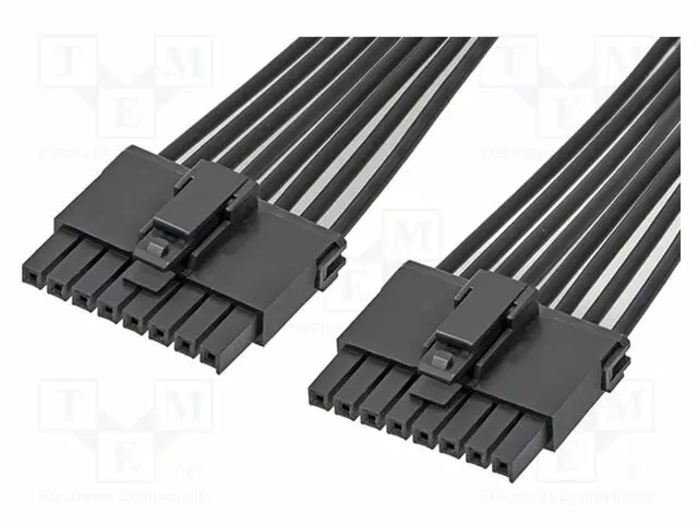 PIN: 8 - MUSTA - TINATTU - 3,5MM - 16AWG - Moninapakaapelisarjat - 2174651081-MOL - 1