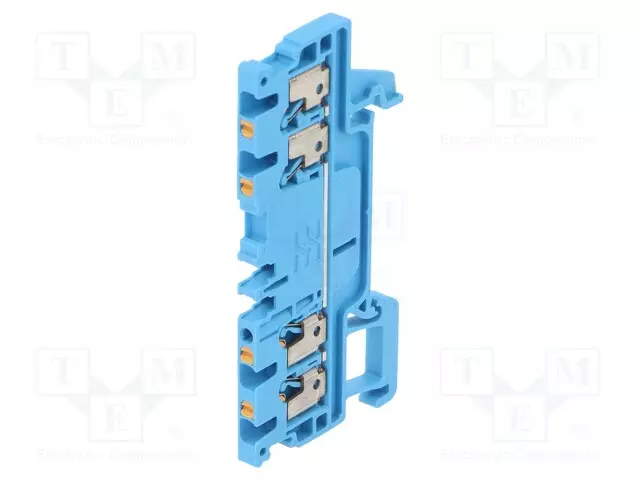 LIITIN: KISKO-17,5A - JOUSIPURISTIN - SININEN - WEMID - 1,5MM2 - TS35 - Kiskoliittimet - A4C1.5BL - 1