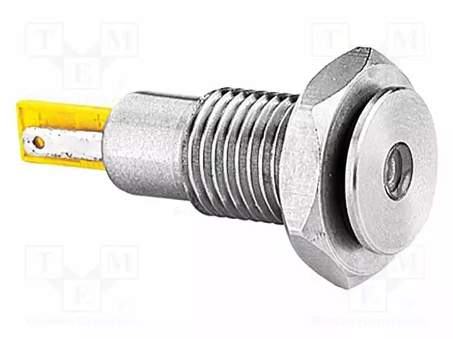 MERKKIVALO: LED - KOVERA - KELTAINEN - 12VDC - IP67 - 400MCD - Merkkivalot ja pienoislamput - DX0505YL12-BUL - 1