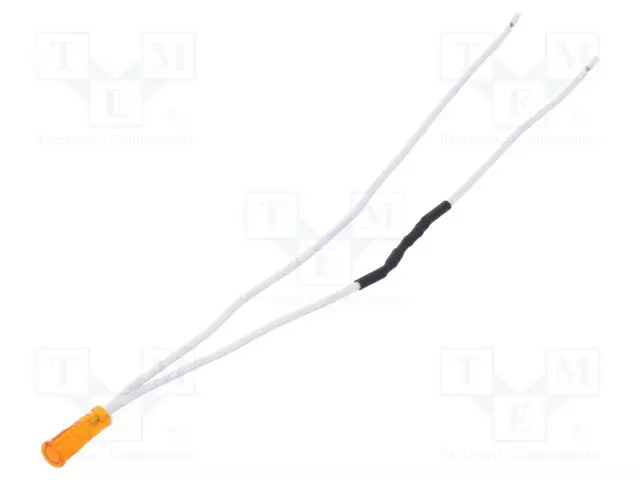 MERKKIVALO: LED - KOVERA - KELTAINEN - 220VDC - 220VAC - Ø6MM - JOHDOT - Merkkivalot ja pienoislamput - 9SLTB06SQ3GL - 1