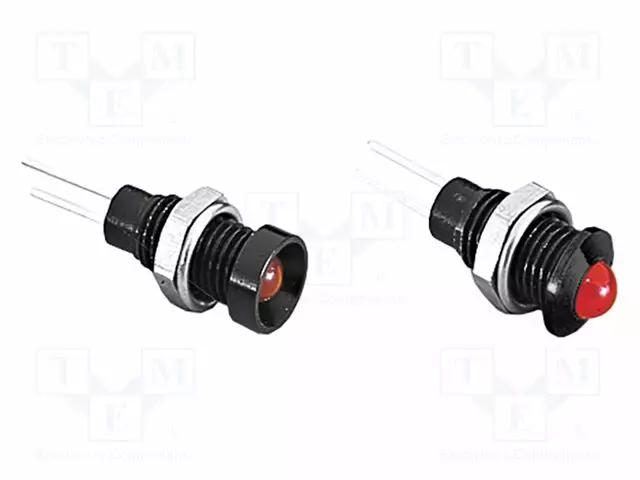 MERKKIVALO: LED - KOVERA - KELTAINEN - 2VDC - 2,5MCD - 20MA - Merkkivalot ja pienoislamput - DX1117YL-BUL - 1