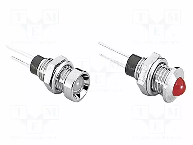 MERKKIVALO: LED - KUPERA - PUNAINEN - 2VDC - Merkkivalot ja pienoislamput - DX1118RD-BUL - 1
