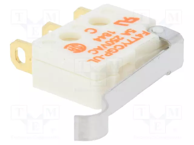 MIKROKYTKIN SNAP ACTION - 5A/250VAC - SPDT - ON-(ON) - AS: 2 - F4 - IP40 - SANP ACTION mikrokytkimet - F4T7YCGPUL - 1