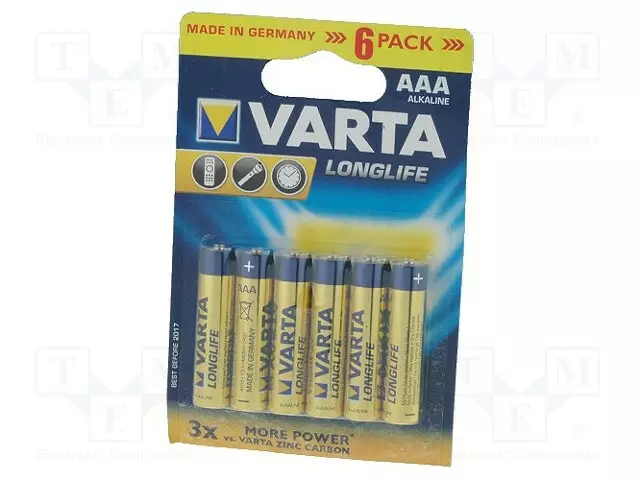 PARISTO: ALKALIPARISTO - AAA - 1,5V - EI-UUDELLEENLADATTAVA - 6KPL - Alkaliparistot - BAT-LR03X6VL - 1