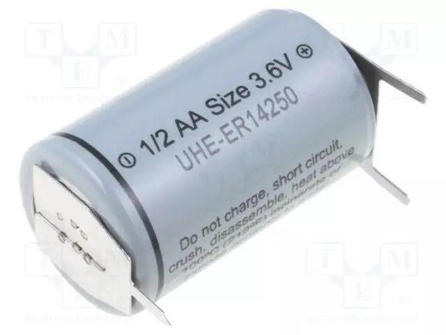 PARISTO: LITIUM - 1/2AA - 3,6V - 1200MAH - EI-UUDELLEENLADATTAVA - Alkaliparistot - BAT-ER14250PF-UL - 1