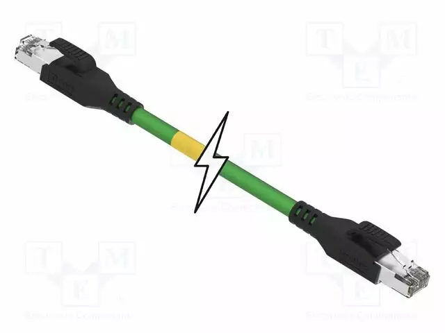 PATCH KAAPELI - CAT 5 - MOLEMMIN PUOLIN - 5M - TPU - VIHREÄ - 22AWG - RJ45 Ethernet kaapelit - 1201088357-MOL - 1