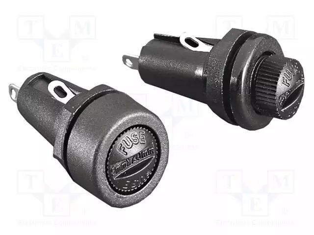 RASIA - 6,3A - 250V - 250V - FX - PANEELIASENNETTAVA - UL94V-0 - POLYAMIDI - IP68 - Sulakepitimet - FX0296-BUL - 1