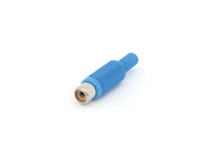 RCA PLUG FEMALE BLUE, Ø4mm - Plugit ja jakit - CA054BL - 1