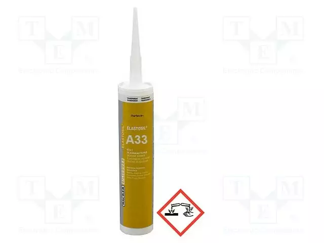 SILIKONIKUMI - BEIGE - 0,31L - ELASTOSIL A33 - 1,16G/CM3@20°C - 20MIN - Kapselointimateriaalit - A33-310ML - 1