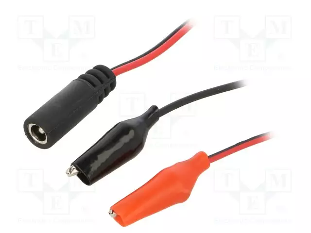 SOVITUS: ADAPTERI: ERISTETTY KROKOTIILI KLIPSI - 0,3M - Akkulaturit - CABLE-1CL - 1