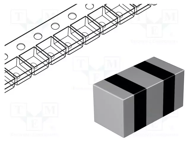 SUODATIN: HÄIRIÖSUOJA-100NF - 3MOHM - SMD - 100VDC - 6A - ±20% - 1206 - Häiriönpoistosuotimet SMD - NFM31KC104R2A3L - 1