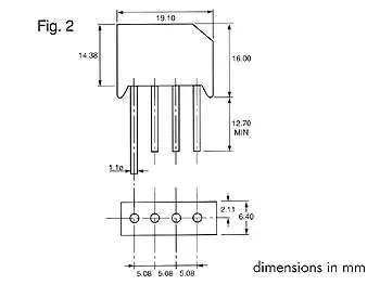 TASASUUNTAUSSILTA 50V/4A (RS401/L) - Tasasuuntaussillat - RS401L - 1