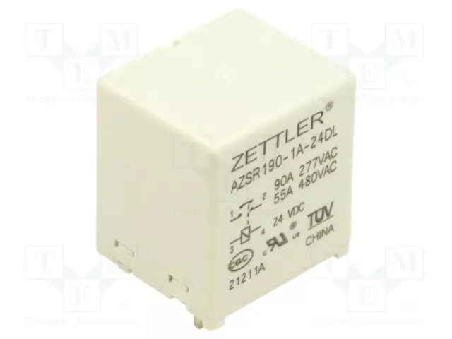 TEHORELE - SPST-NO - UKELAN: 24VDC - 90A - PCB - Tehoreleet - AZSR190-1A-24DL - 1