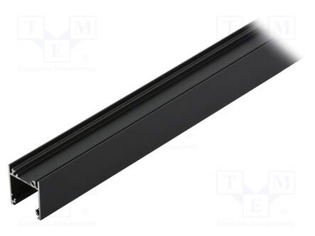 ALUMIINIPROFIILI LED-NAUHOILLE - MUSTA - L: 1M - LINEA20 - ALUMIINI - Profiilit LED nauhoille - TOP-LINEA20BK-1M - 2