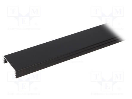 ALUMIINIPROFIILI LED-NAUHOILLE - MUSTA - L: 1M - WIDE24 - ALUMIINI - ANODISOITU - Profiilit LED nauhoille - TOP-WIDE24BK-1M - 2